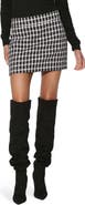 Walter Baker Daria Check Tweed Miniskirt