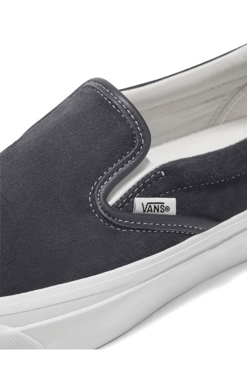 Vans Premium Authentic Reissue 98 Slip-on Sneaker In Pig Suede Nine Iron