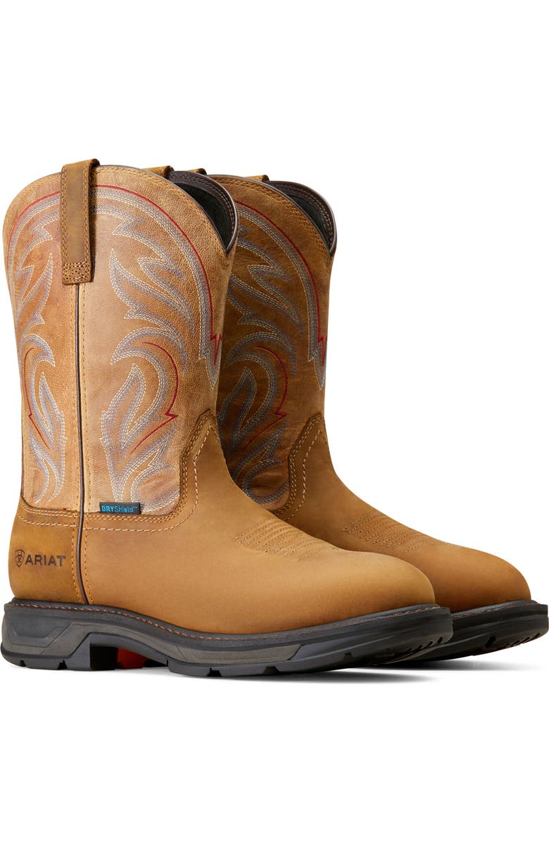 Ariat Workhog XT Waterproof Boot, Alternate, color, Distressed Brown