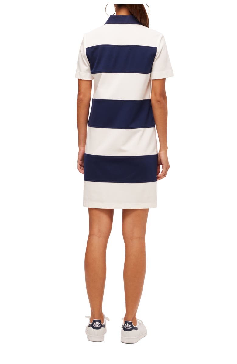 Trina Turk Conners Ponte Polo Dress, Alternate, color, Ink/Whitewash