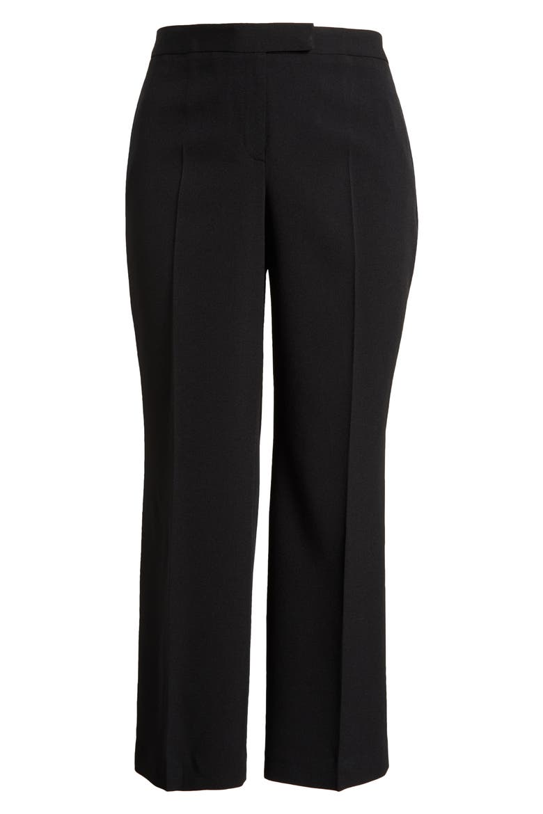 Tab Front Trouser Pants, Alternate, color, BLACK