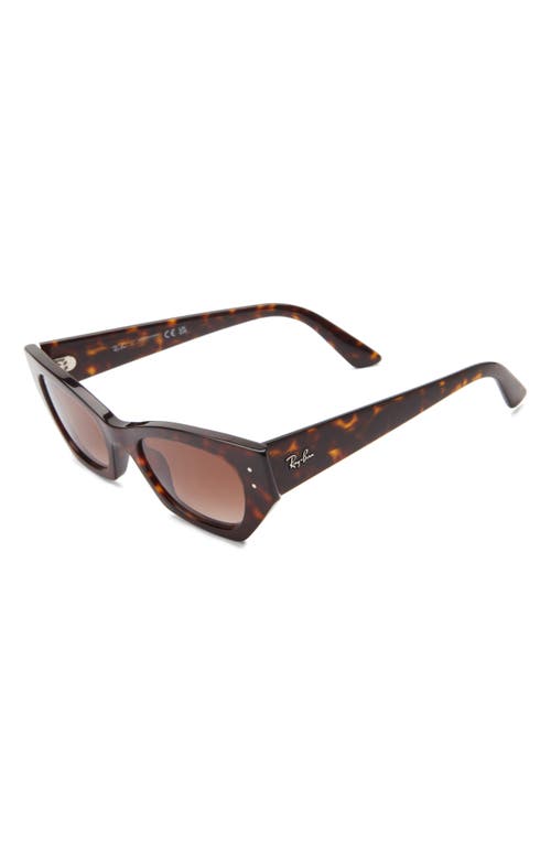 Ray Ban Ray-ban Zena 52mm Geometric Sunglasses In Havana
