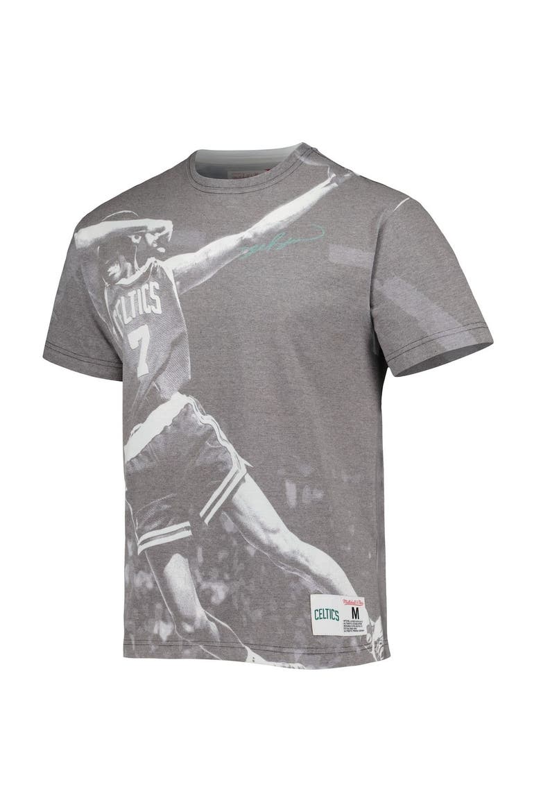 Men's Mitchell & Ness Dee Brown Heather Gray Boston Celtics Above The Rim T-Shirt, Alternate, color, Gray