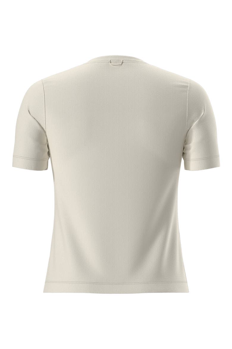 Golden Ridge Performance Ribbed T-Shirt, Alternate, color, WHITE DUNE