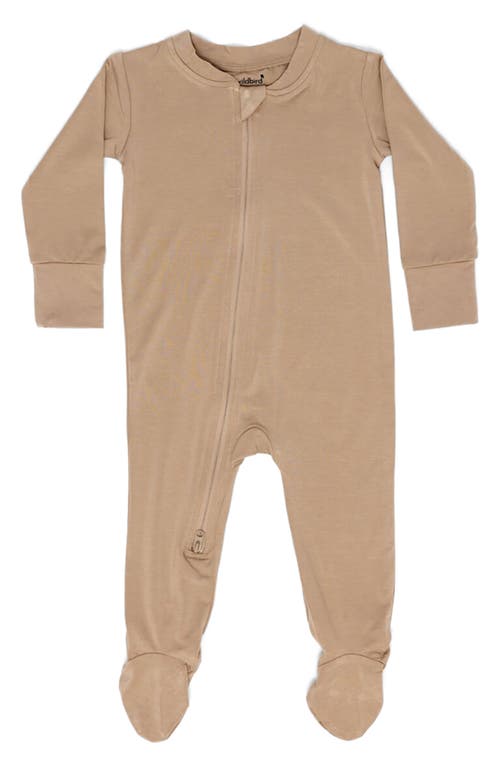 Wildbird Cloudblend™ Footie One-piece Pajamas In Brown