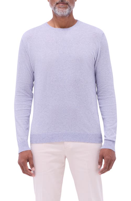 Bugatchi Cotton & Cashmere Crewneck Sweater In Lilac
