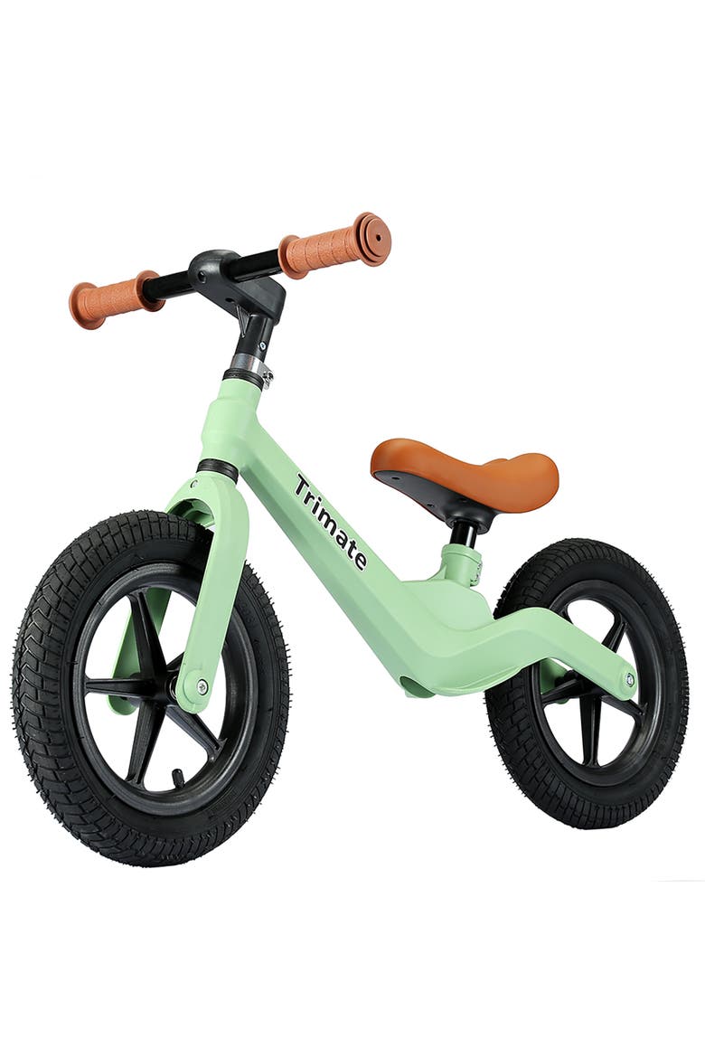 Toddler 12" Green Balance Bike with Inflated Tire, Ages 3-5, Main, color, Multicolored