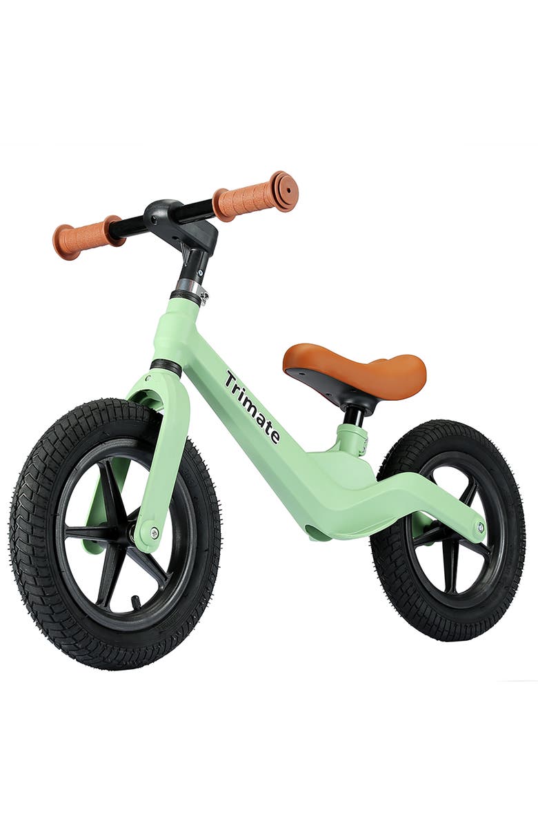 Trimate Toddler 12" Green Balance Bike with Inflated Tire, Ages 3-5, Main, color, Multicolored