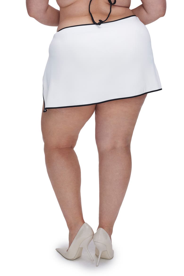 Wrap Cover-Up Miniskirt, Alternate, color, WHITE001