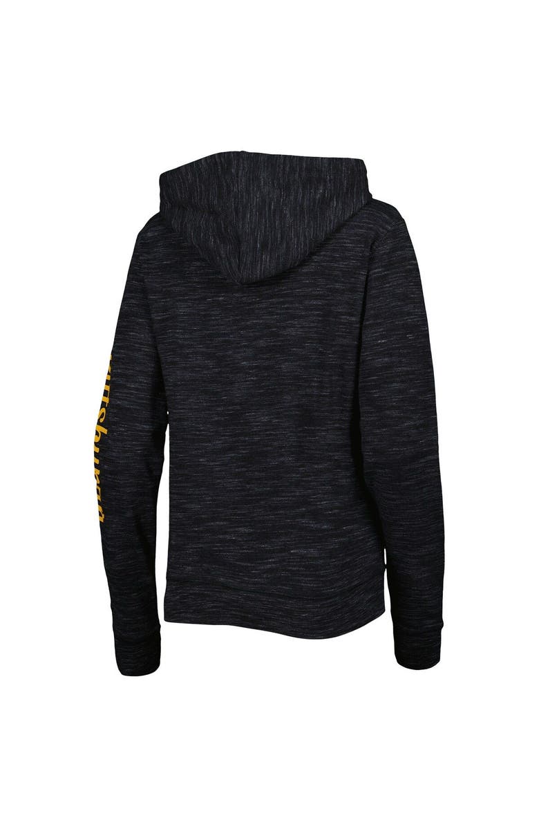 New Era Women's New Era Black Pittsburgh Steelers Reverse Full-Zip Hoodie, Alternate, color, 