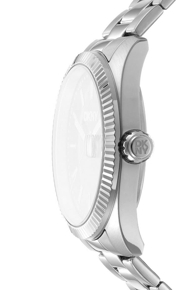 Bracelet Watch, 40mm, Alternate, color, BLACK/ SILVER