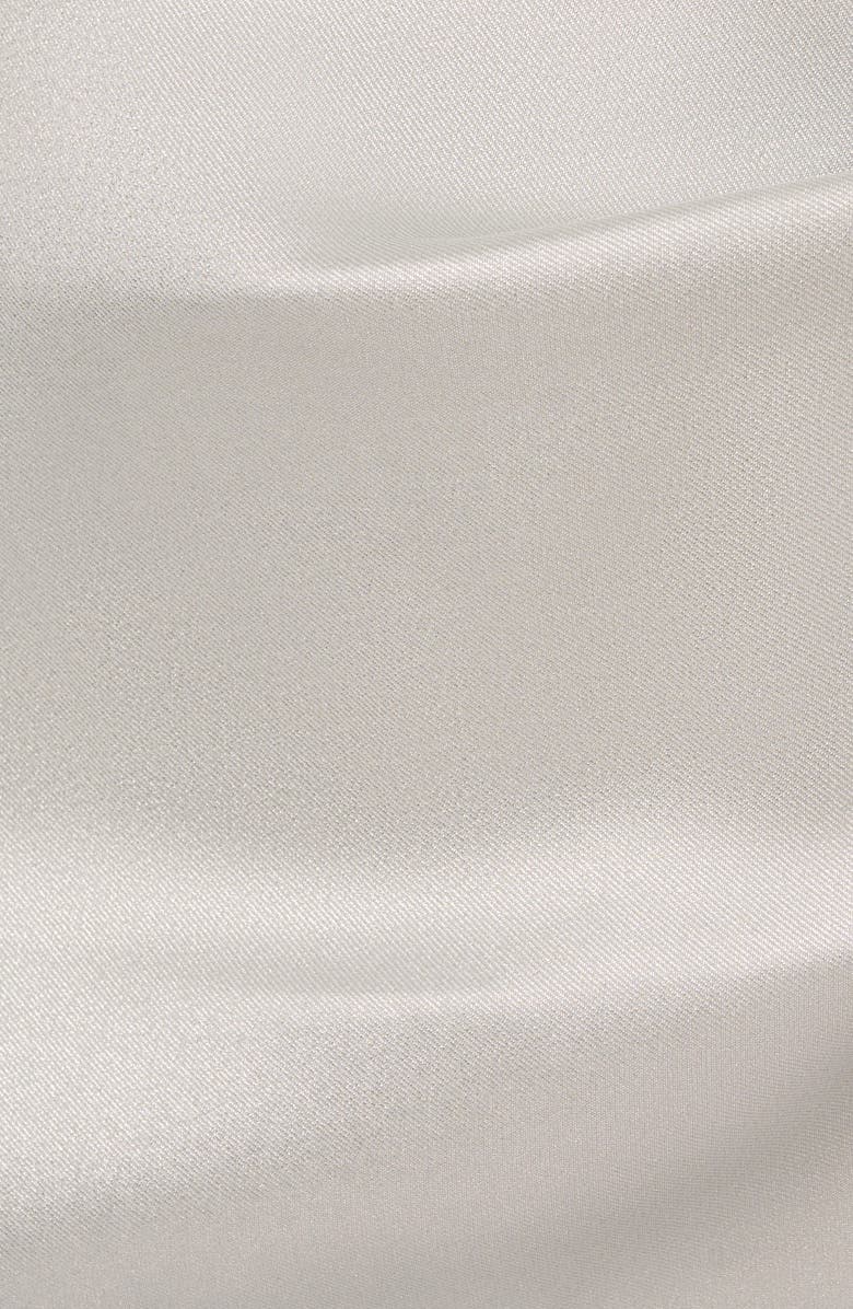 Aidan Mattox by Adrianna Papell Metallic Foil Mikado Midi Cocktail Dress, Alternate, color, 