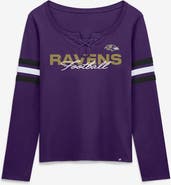 FANATICS Women's Fanatics  Purple Baltimore Ravens Team First Coverage Scheme Lace-Up Long Sleeve T-Shirt