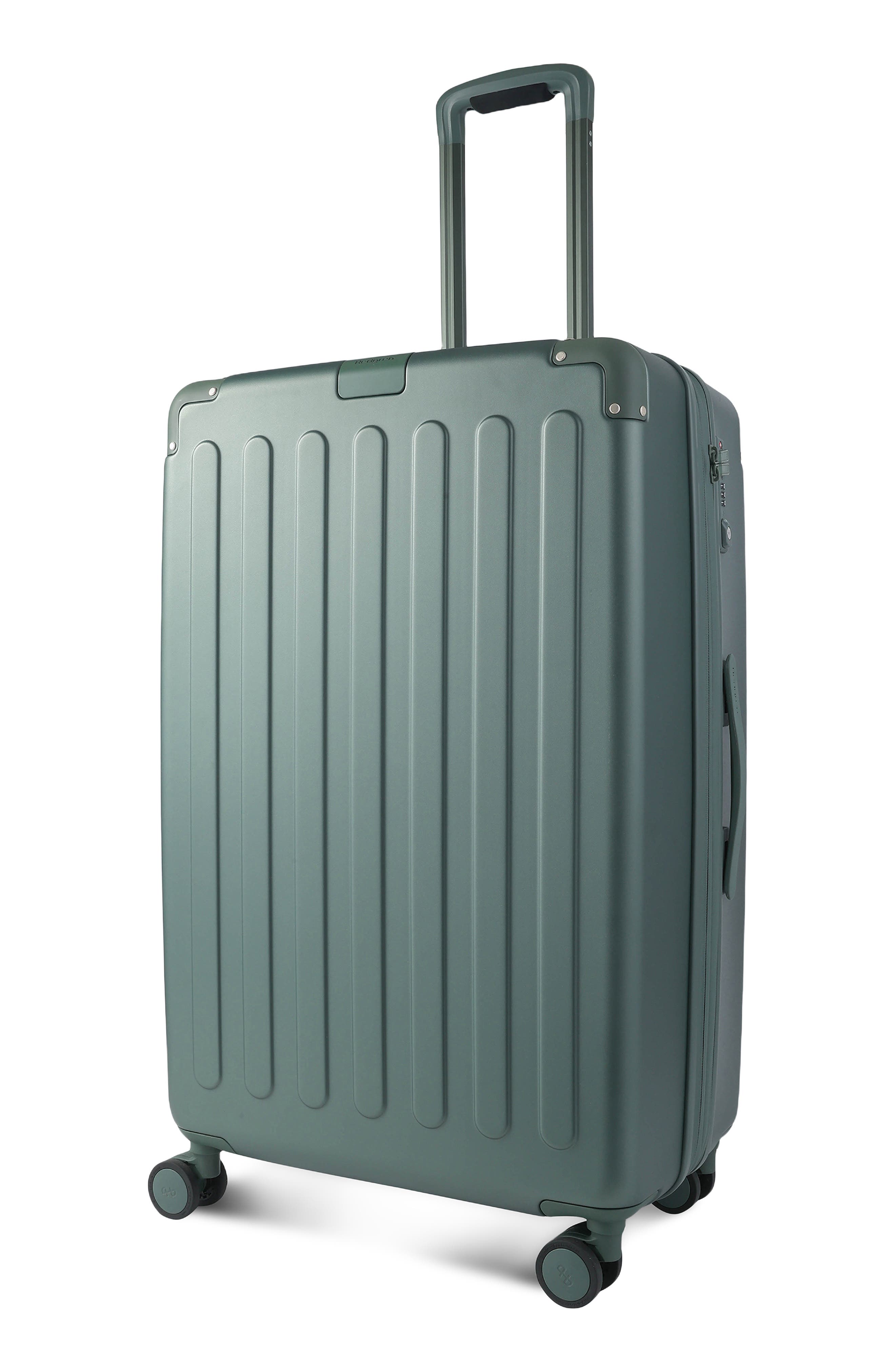 Hedgren Nostos Matte Large Spinner Suitcase, Alternate, color, Pine
