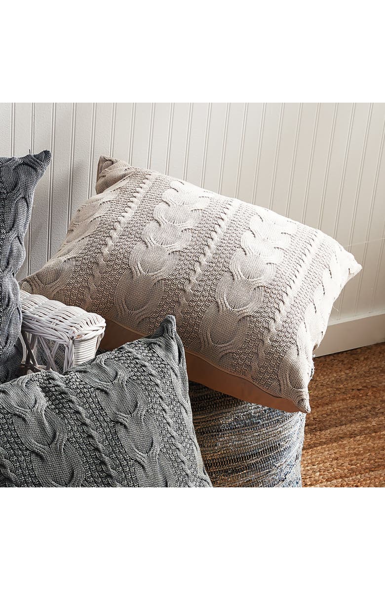 Napa Home & Garden Hollyn Square Euro Throw Pillow, Alternate, color, Beige