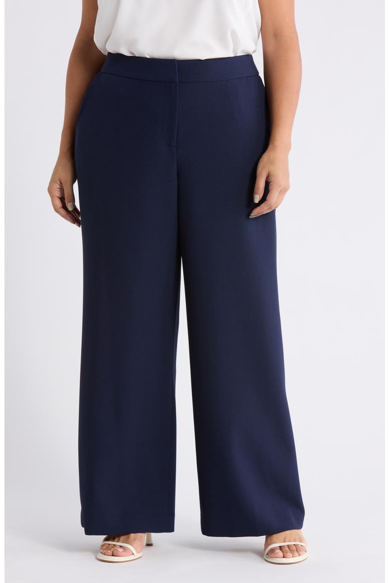 Stretch Straight Leg Pants, Main, color, DEEP NAVY