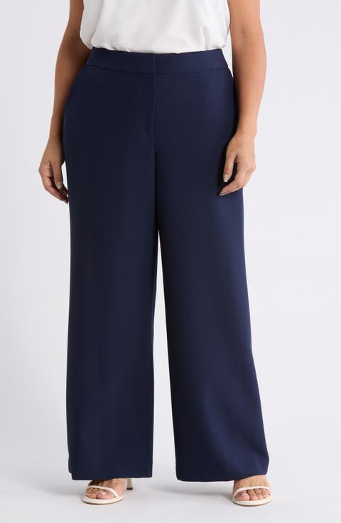 Stretch Straight Leg Pants (Plus)