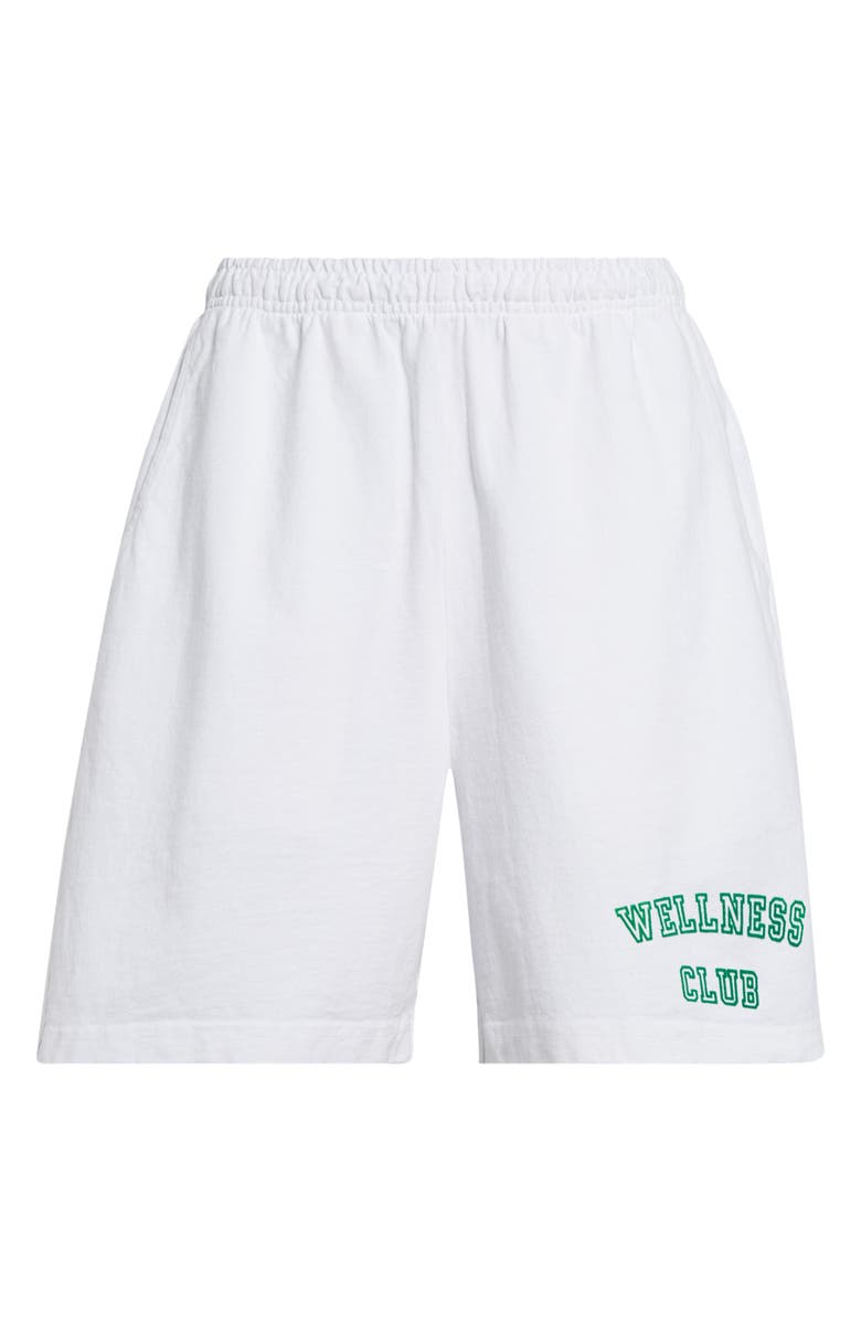 Sporty & Rich Wellness Club Cotton Sweat Shorts, Alternate, color, 