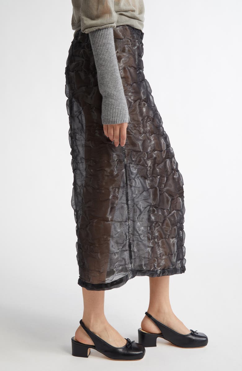 Paloma Wool Aoi Crinkled Midi Skirt, Alternate, color, Grey