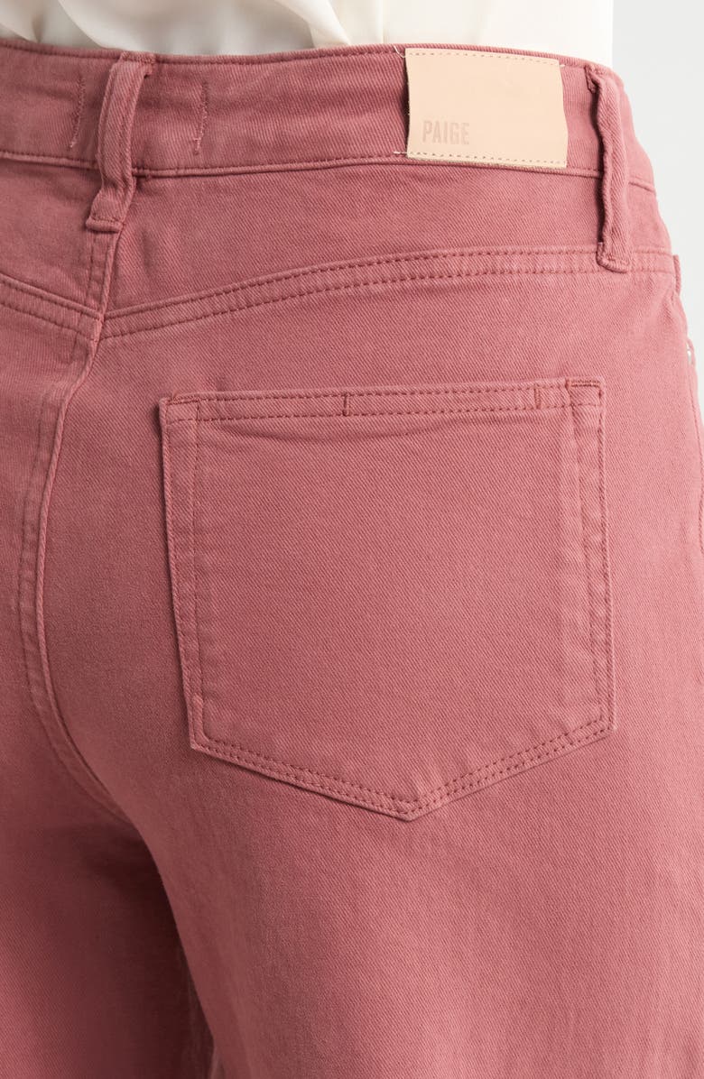 PAIGE Anessa High Waist Wide Leg Jeans, Alternate, color, Vintage Brick Berry