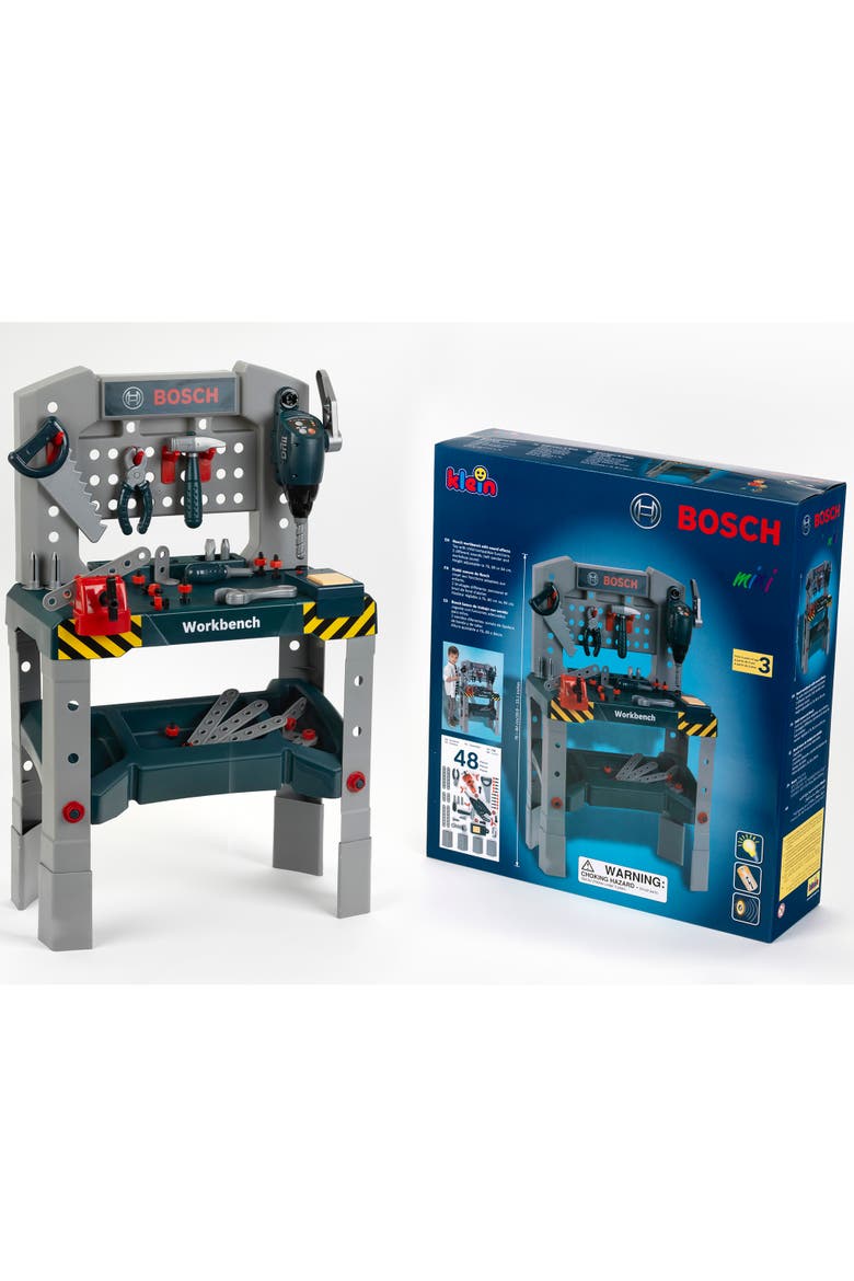 Adjustable Height Pretend Play Workbench 48 Pcs Tool Playset, Ages 3+, Alternate, color, Multicolored