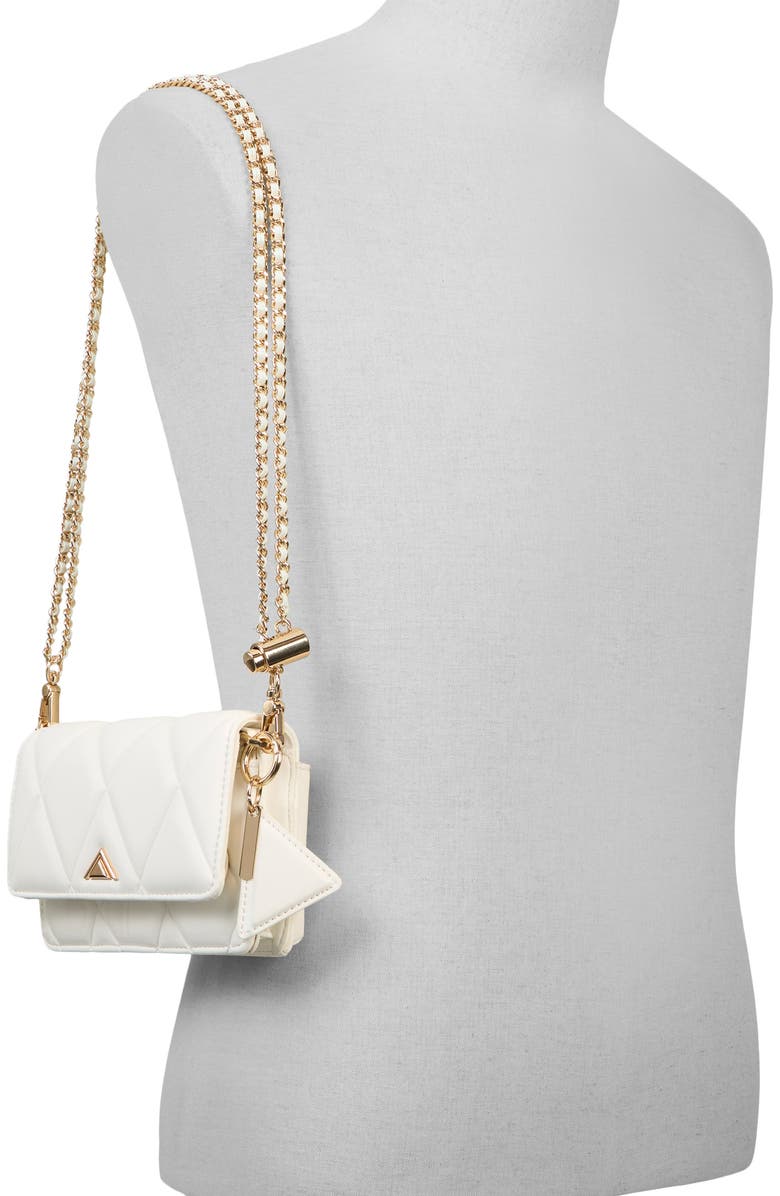 ALDO Fititalllx Diamond Quilted Faux Leather Crossbody Bag, Alternate, color,