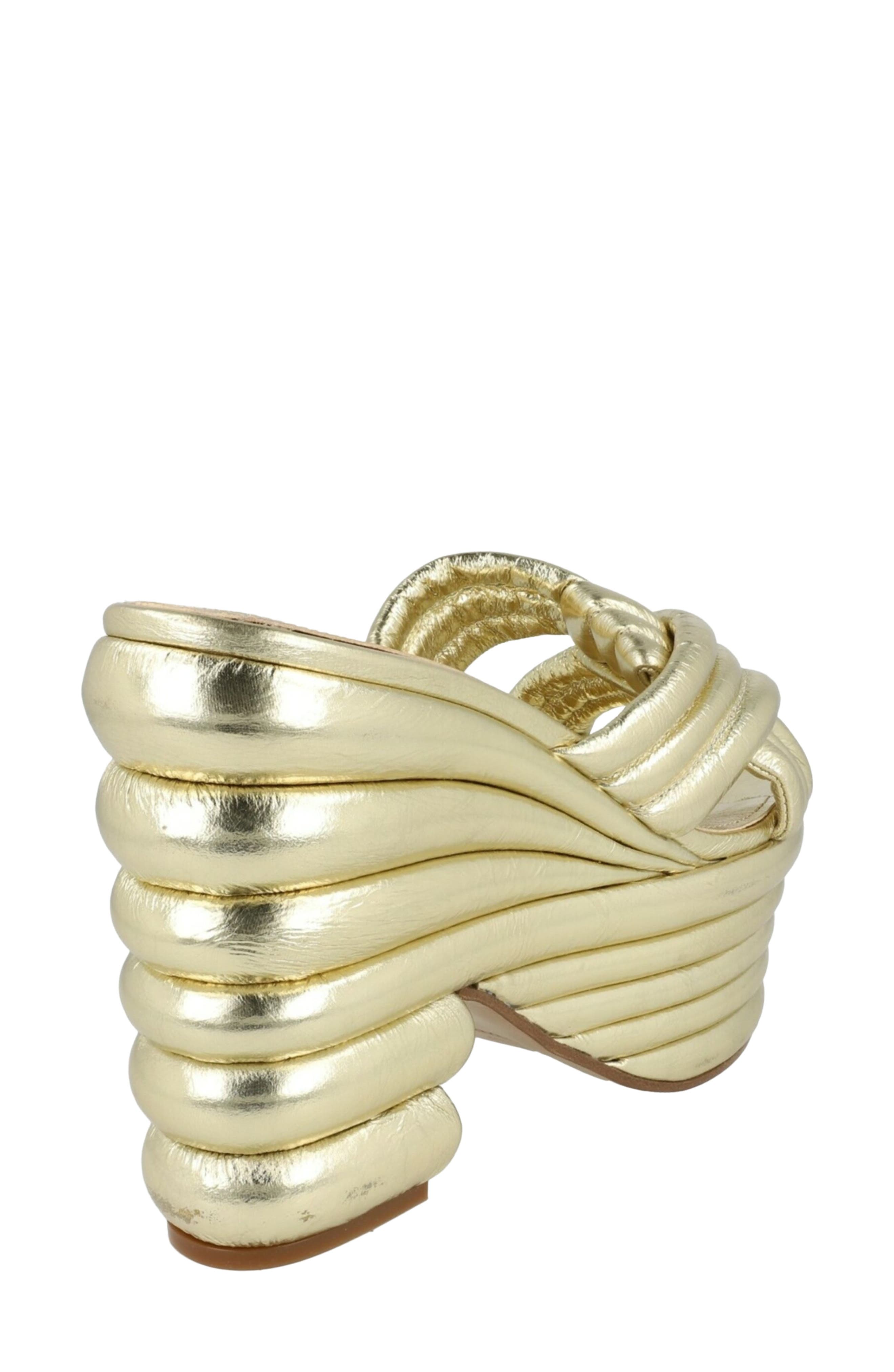 Rey Platform Sandal, Alternate, color, YELLOW GOLD