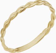 Oradina 14K Gold Caesar Stack Ring