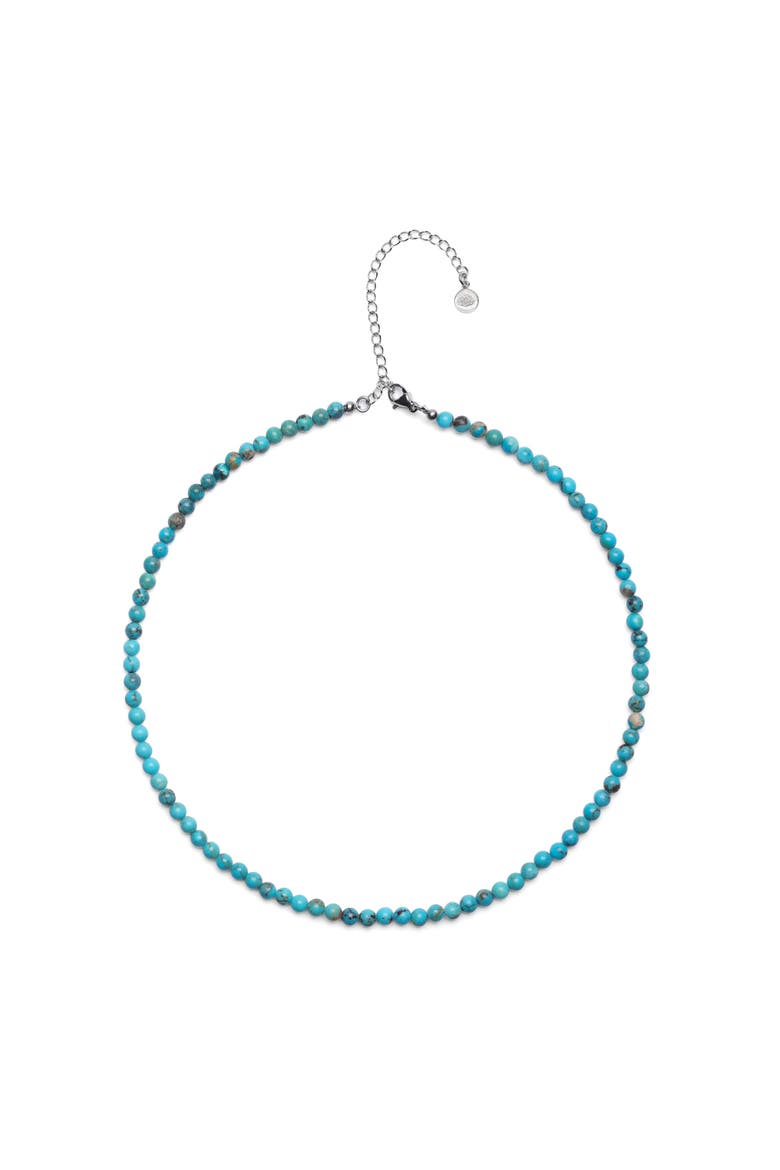 Turquoise Choker Necklace, Main, color, White