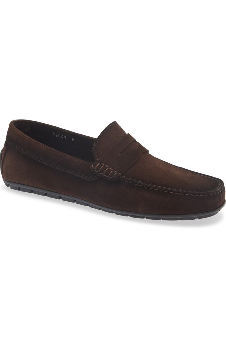 TO BOOT NEW YORK Adelaide Penny Driving Loafer, Main, color, Brown/ Brown