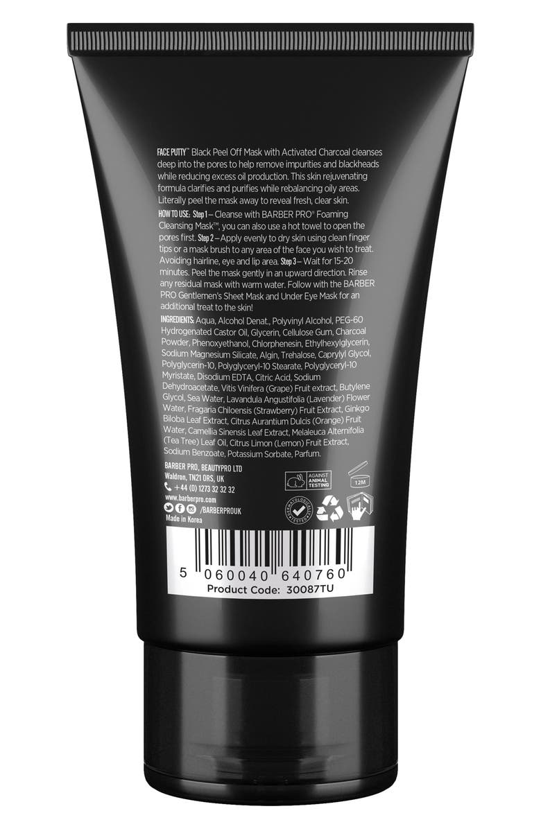 Barber Pro Face Putty Peel-Off Mask, Alternate, color, 