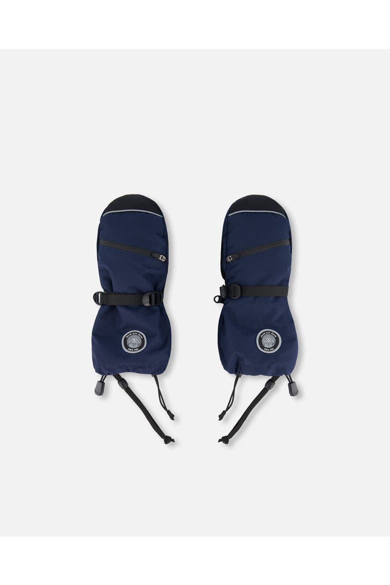 Kids Unisex Technical Mittens Navy, Main, color, Dress Blue