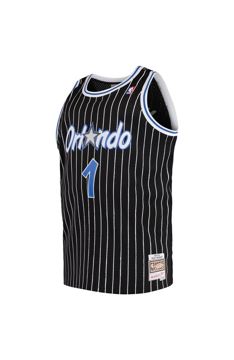 Mitchell & Ness Men's Mitchell & Ness Tracy McGrady Black Orlando Magic 2003/04 Big & Tall Hardwood Classics Swingman Jersey, Alternate, color, 