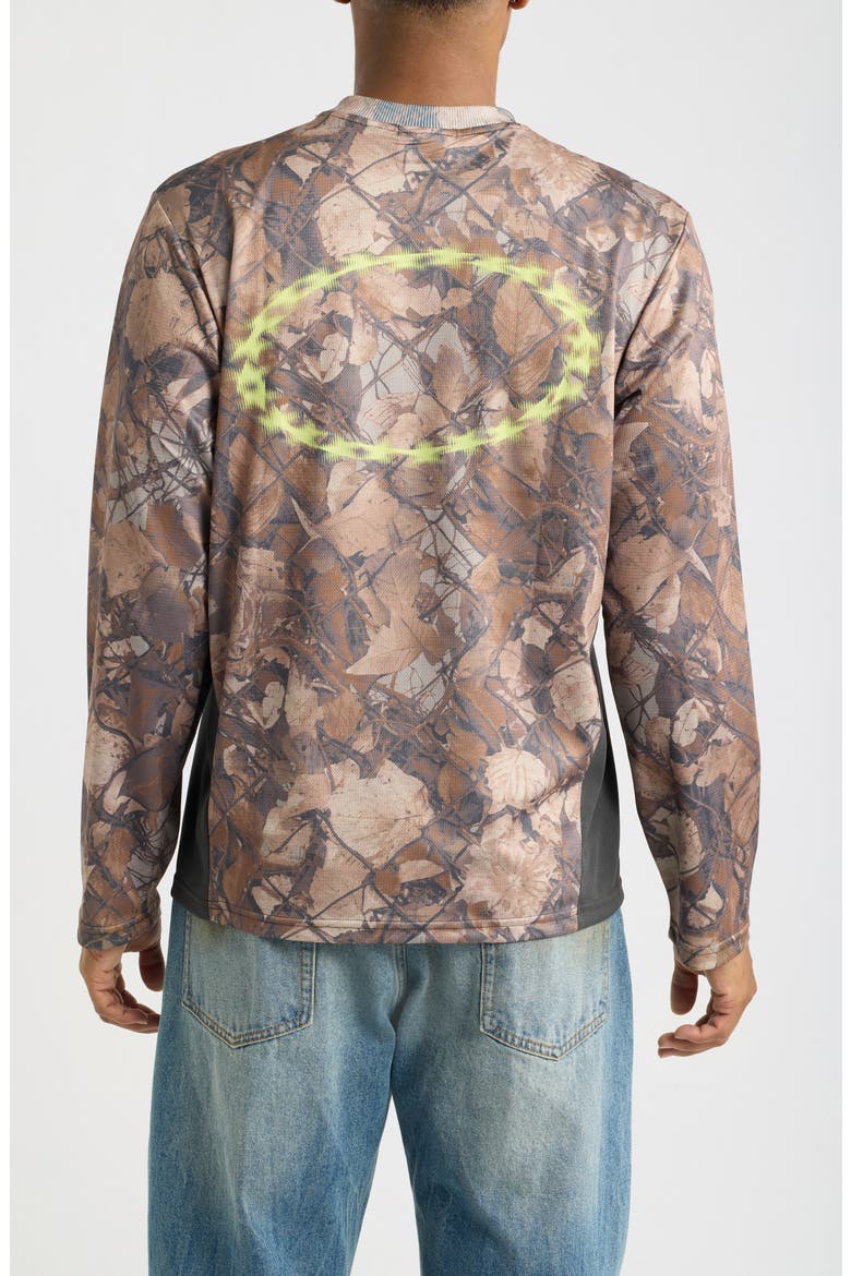 Basecamp Nature Print Graphic Long Sleeve T-Shirt, Alternate, color, FENCE CAMO MULTI
