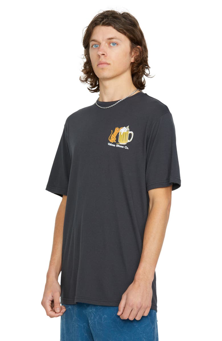 Volcom Curious Cat Cotton Graphic T-Shirt, Alternate, color,