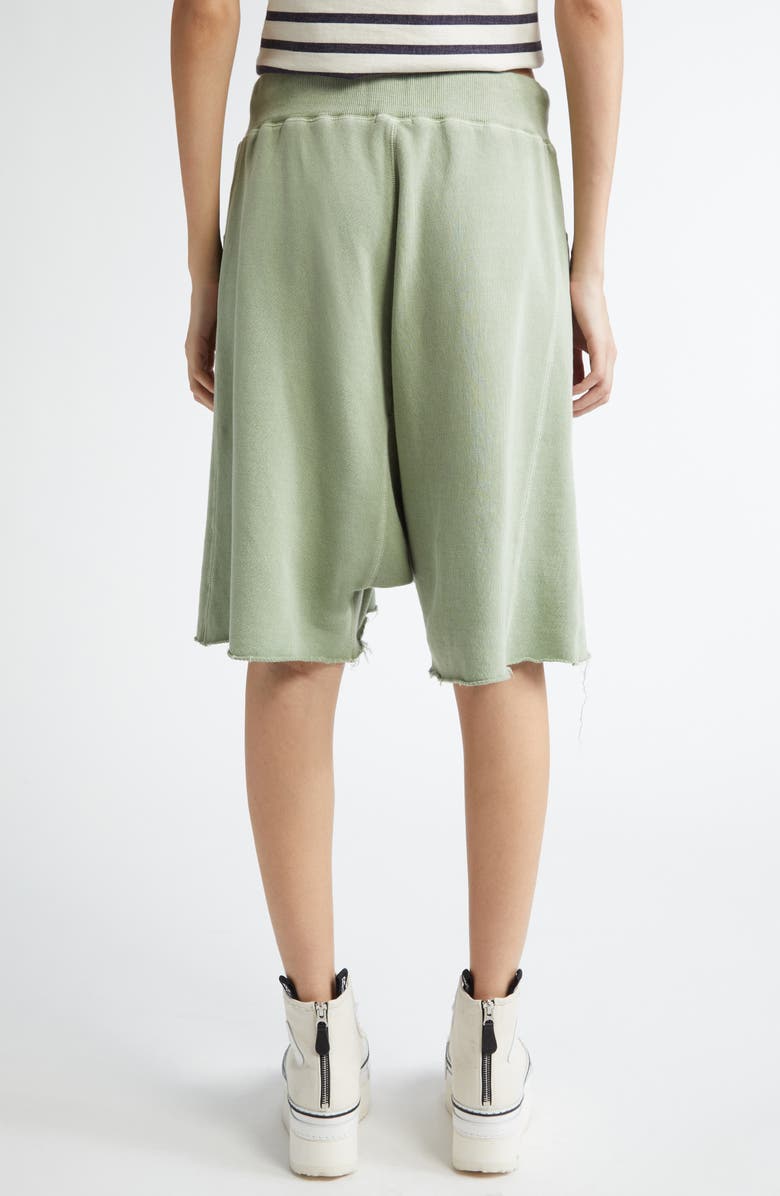 R13 Crossover Sweat Shorts, Alternate, color, Light Olive