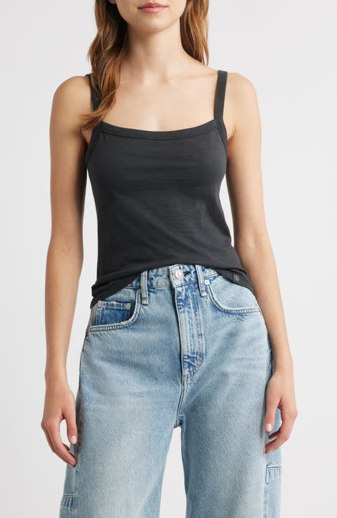 The Slub Cotton Square Neck Tank