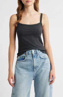 The Slub Cotton Square Neck Tank