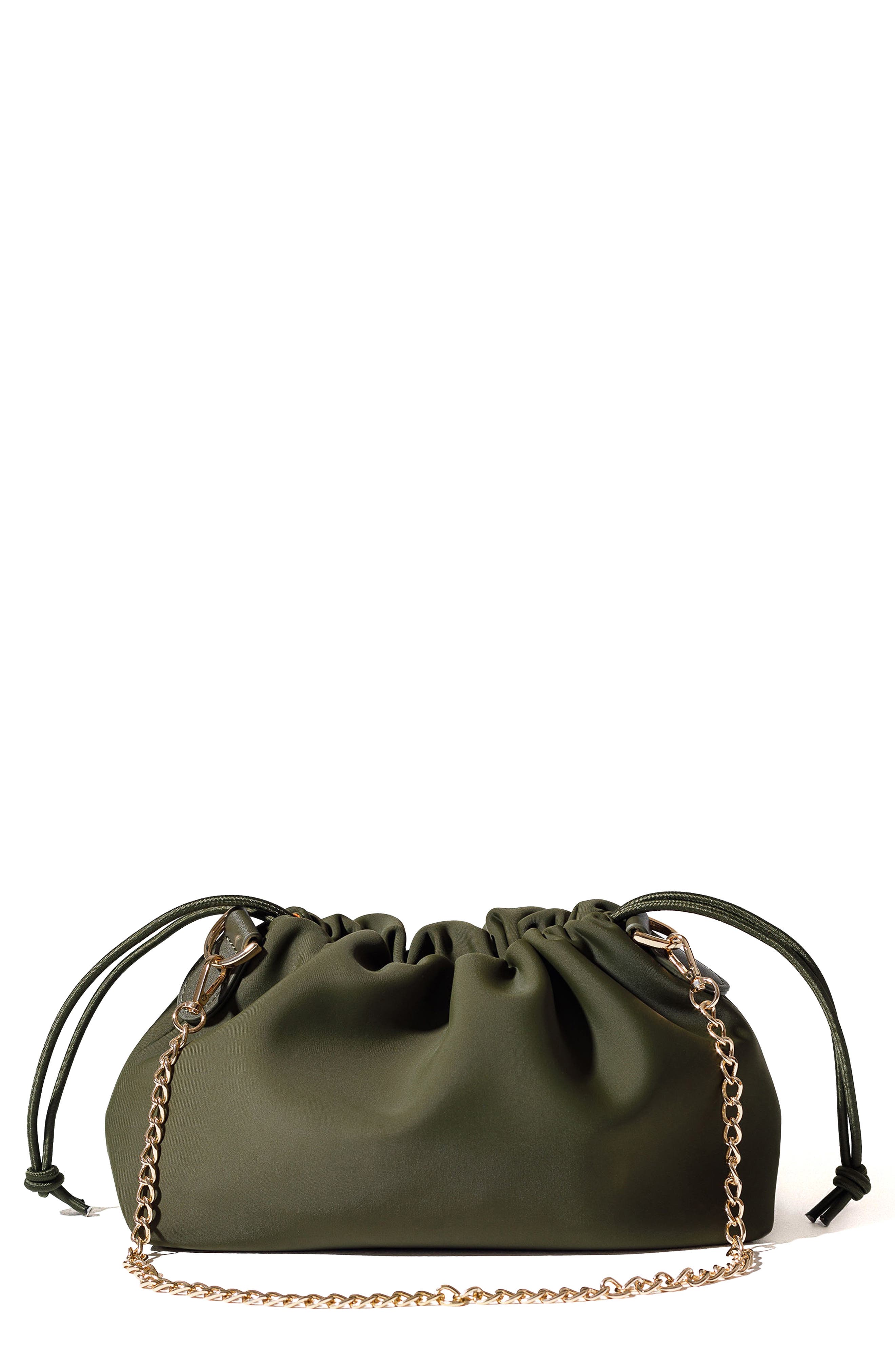 Puff Neoprene Clutch, Main, color, SAFARI GREEN