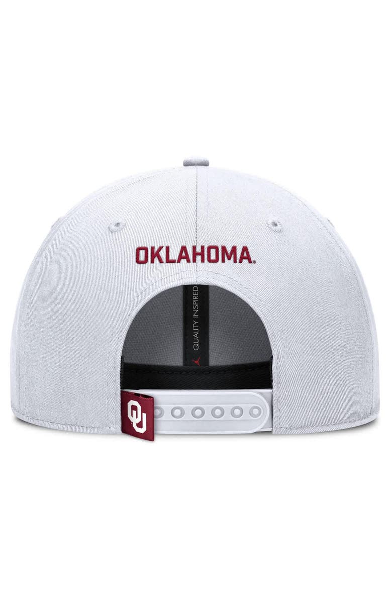 Jordan Brand Men's Jordan Brand White Oklahoma Sooners 2025 On-Field Rise Performance Adjustable Hat, Alternate, color, 