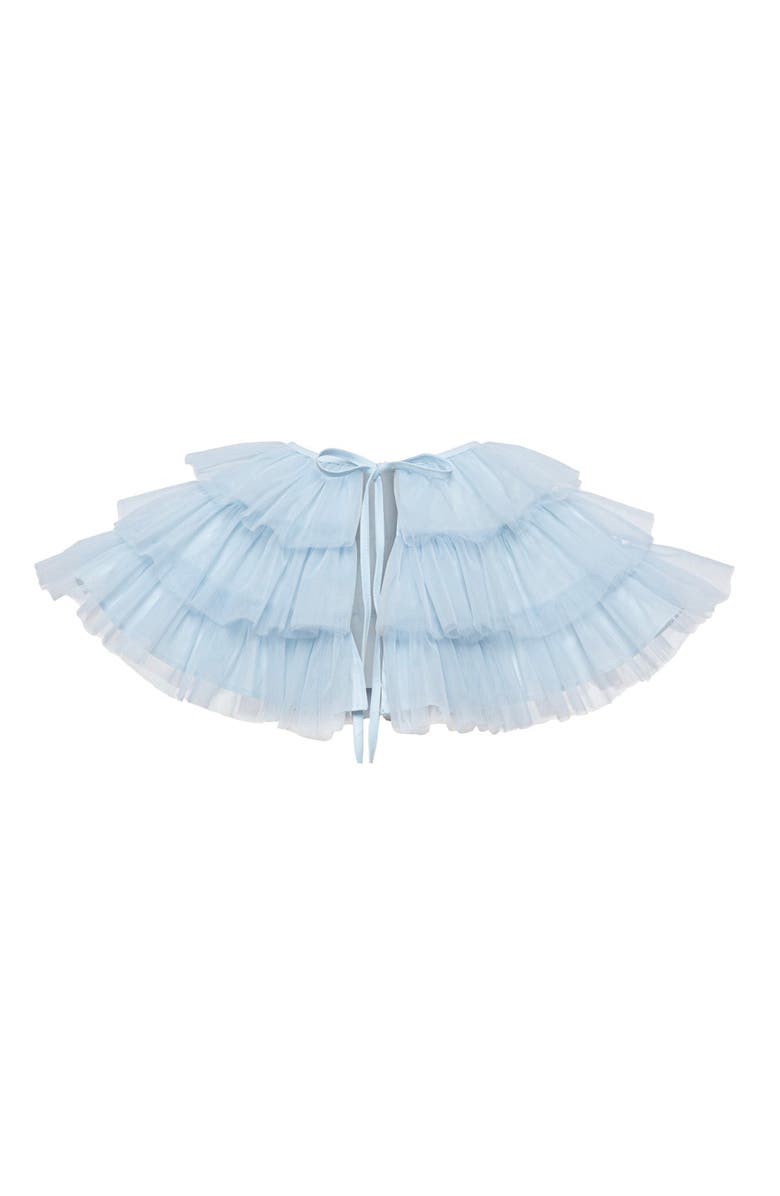 Mini Celebrities Cloud Tulle Dress Set, Alternate, color, Cool Blue