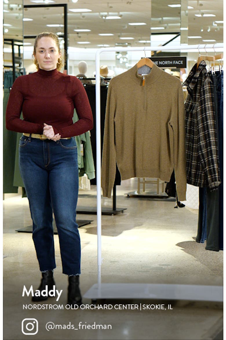 Men's Quarter Zip Wool & Cashmere Sweater video