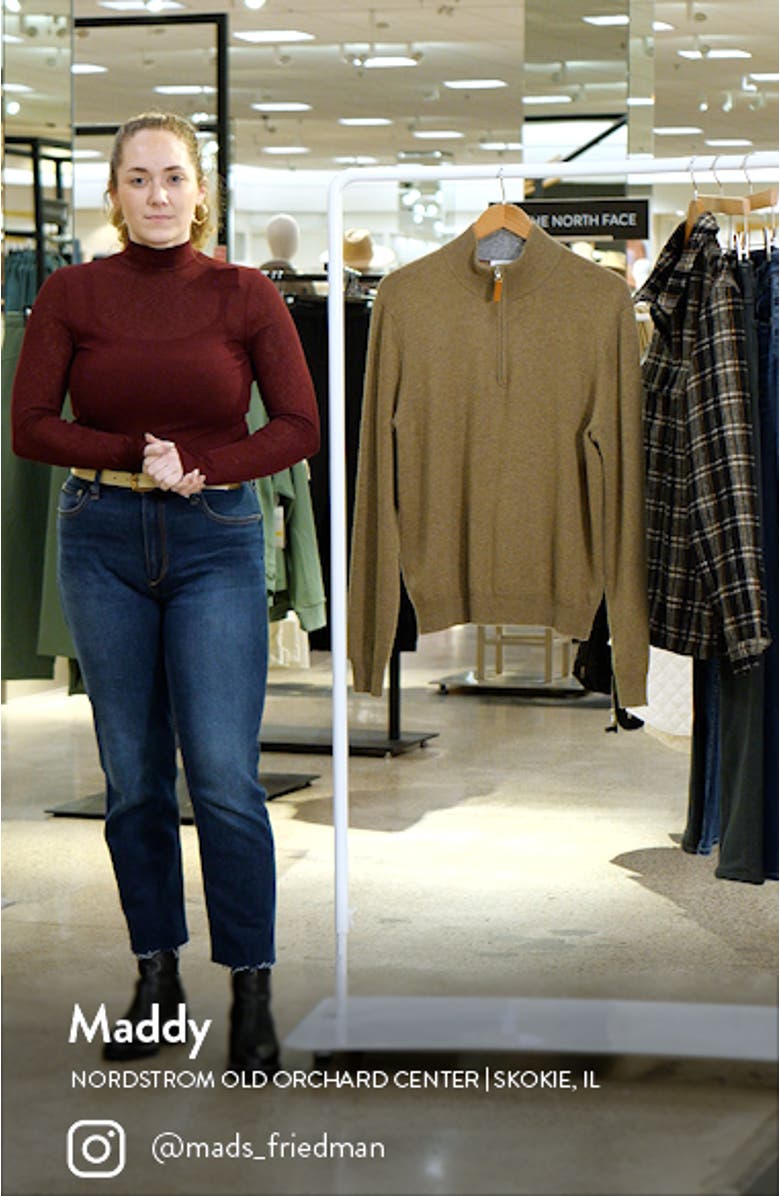 Men's Quarter Zip Wool & Cashmere Sweater, sales video thumbnail