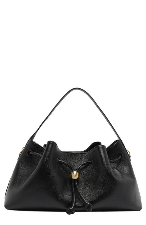 Vivianne Medium Leather Bucket Bag