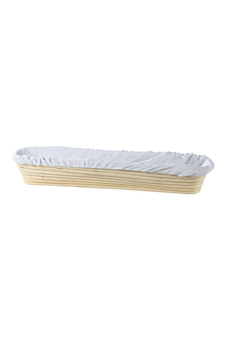 Baguette Brotform Liner, 100% Cotton, Main, color, White