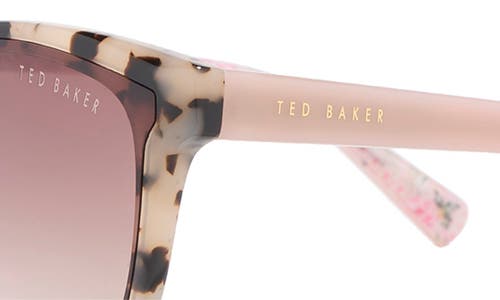 Ted Baker 58mm Gradient Round Sunglasses In Brown