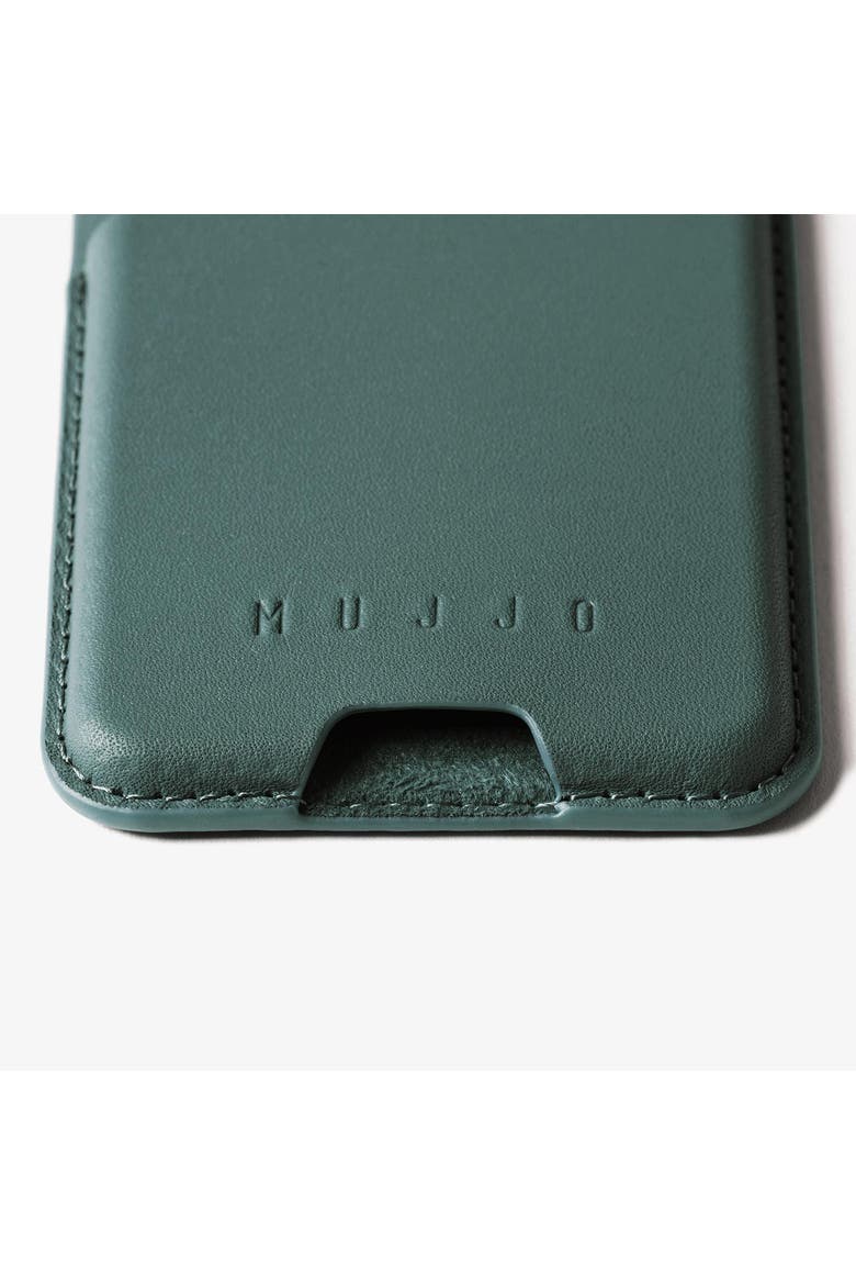 Full Leather MagSafe Wallet for iPhone, Alternate, color, Livid Green