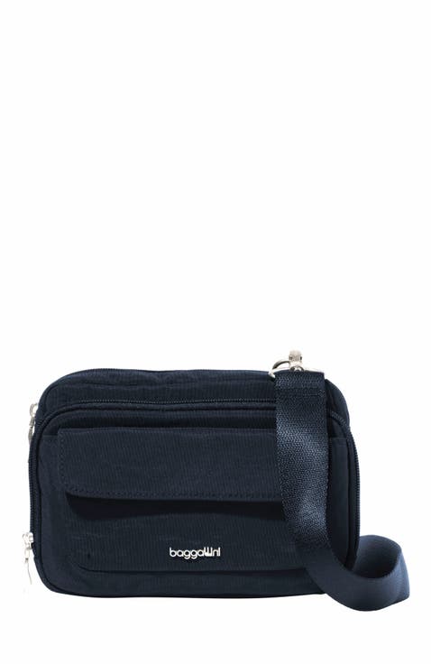 Modern Double Zip Crossbody Bag