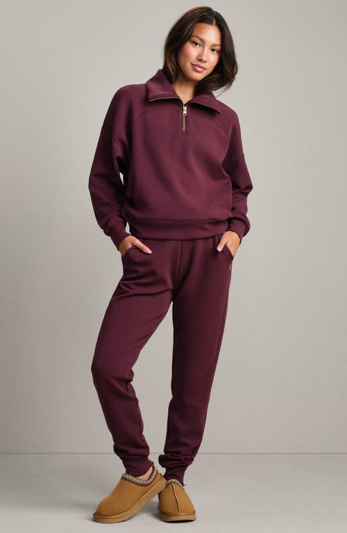 Rhone Dreamglow Half Zip In Burgundy