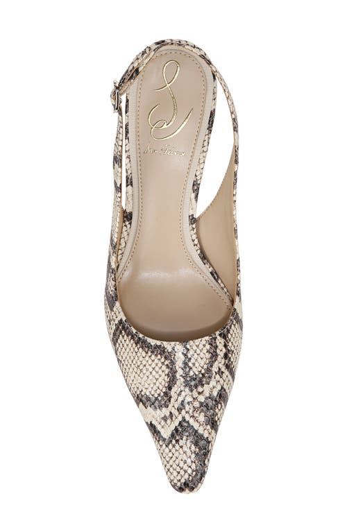 Sam Edelman Bianka Slingback Pump Roccia Python Leather